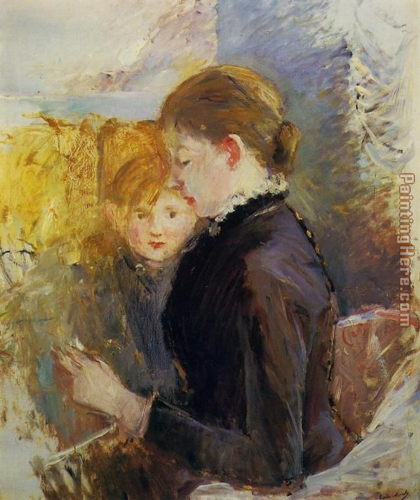 Miss Reynolds painting - Berthe Morisot Miss Reynolds art painting